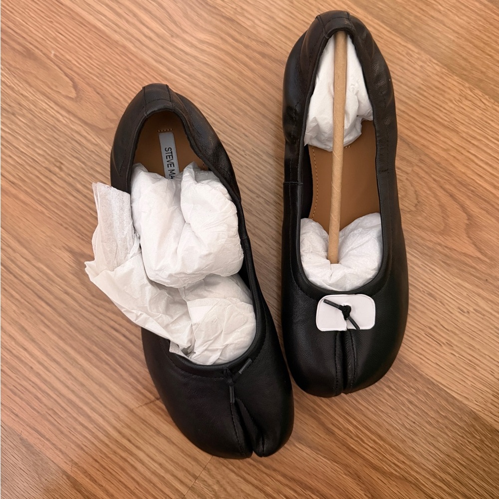 Steve Madden CYRA BLACK LEATHER — NWT - Picture 6 of 9